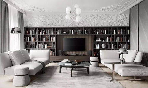 客厅电视背景墙加块板，瞬间高级又实用了